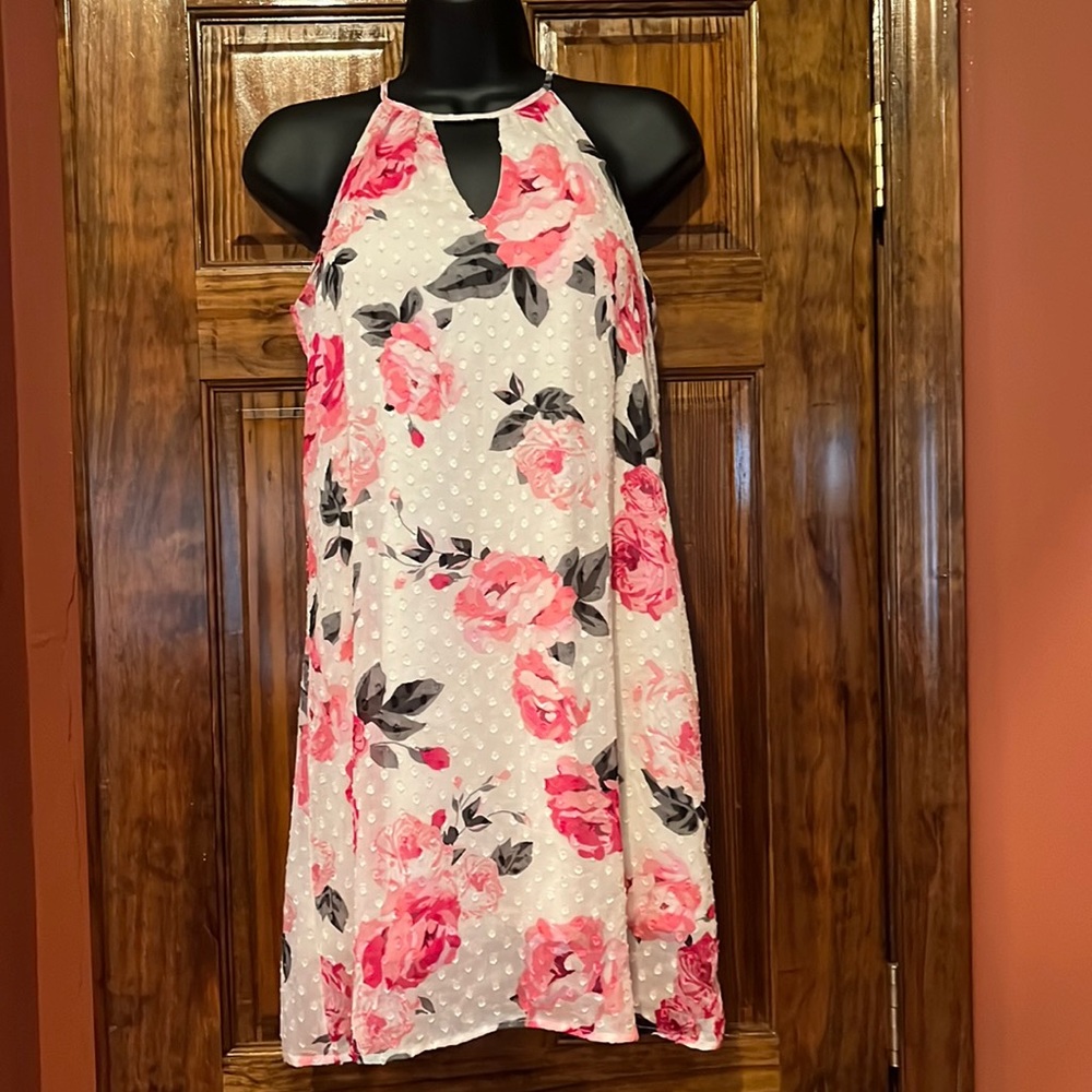 Candie’s Pink & White Floral Dress